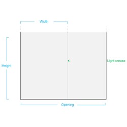 Centerfold layflat sheeting image